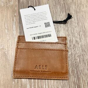 NWT!! ABLE | The Alem Card Case | Whiskey | 100% Genuine Leather